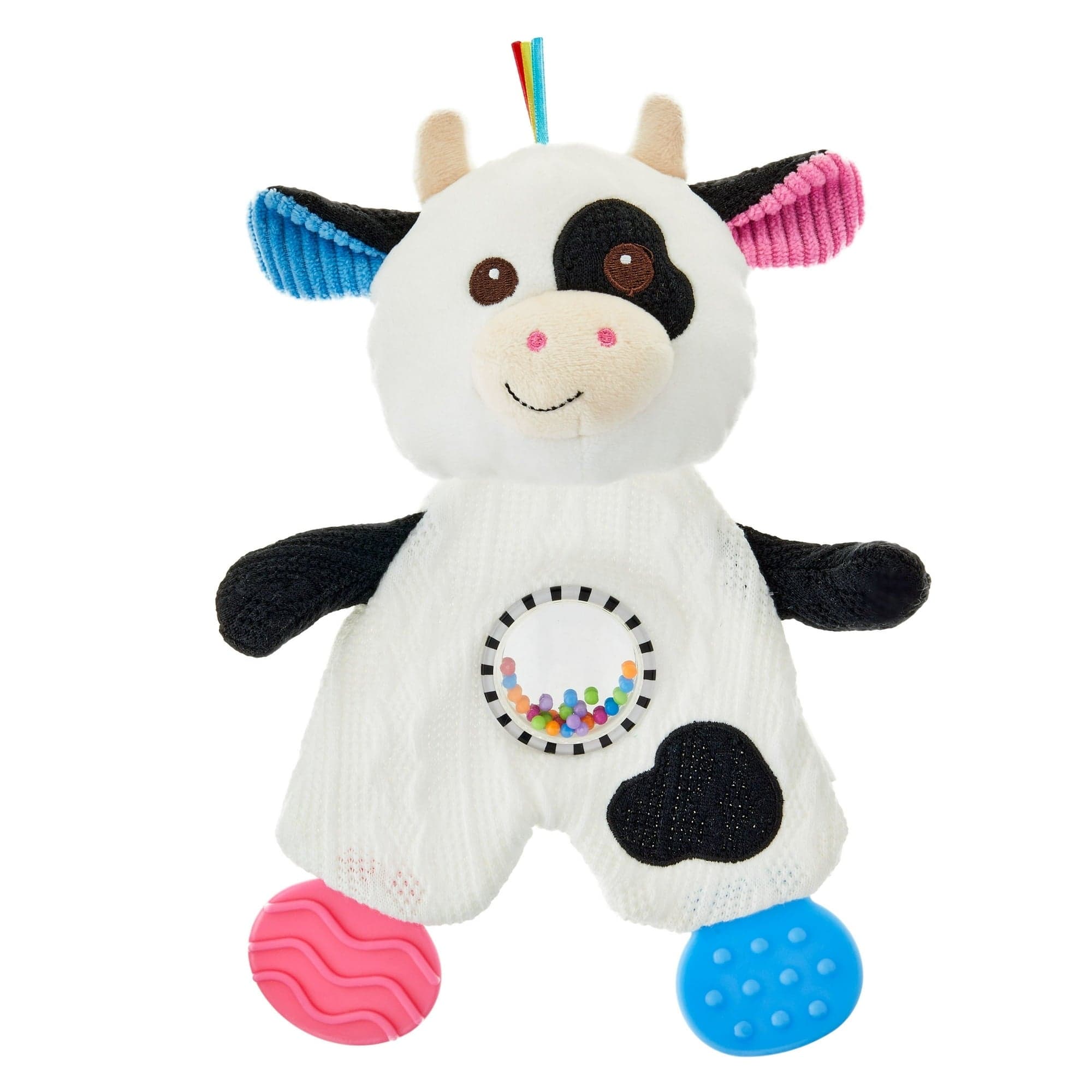Spark Create Imagine Snuggle and Teethe Cow Plush, 10 in, 0 Months+