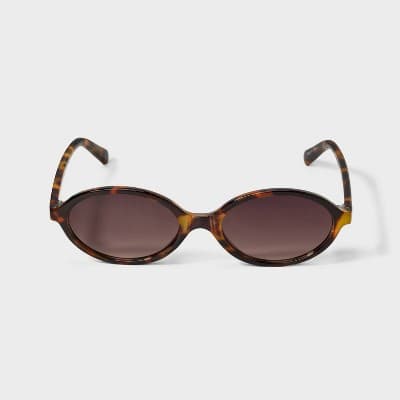 Plastic Slim Oval Sunglasses - Wild Fable Tort