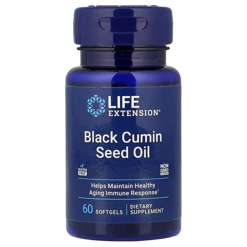 Life Extension Black Cumin Seed Oil, 60 Softgels (500 mg per Softgel)