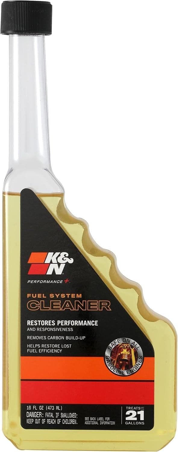 K&N Performance+ Fuel System Cleaner, 16 oz Bottle, Treats up to 21 Gallons, 99-2050