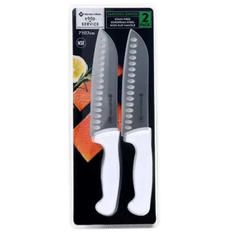 Member's Mark 7" Santoku Slicing Knife with Non-Slip Handle (2 Pk.)