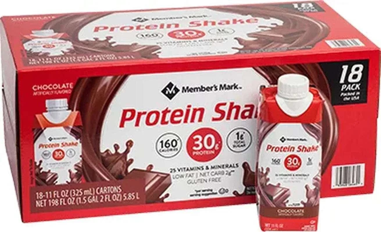 Member's Mark High Protein Chocolate Shake, 18 Pack