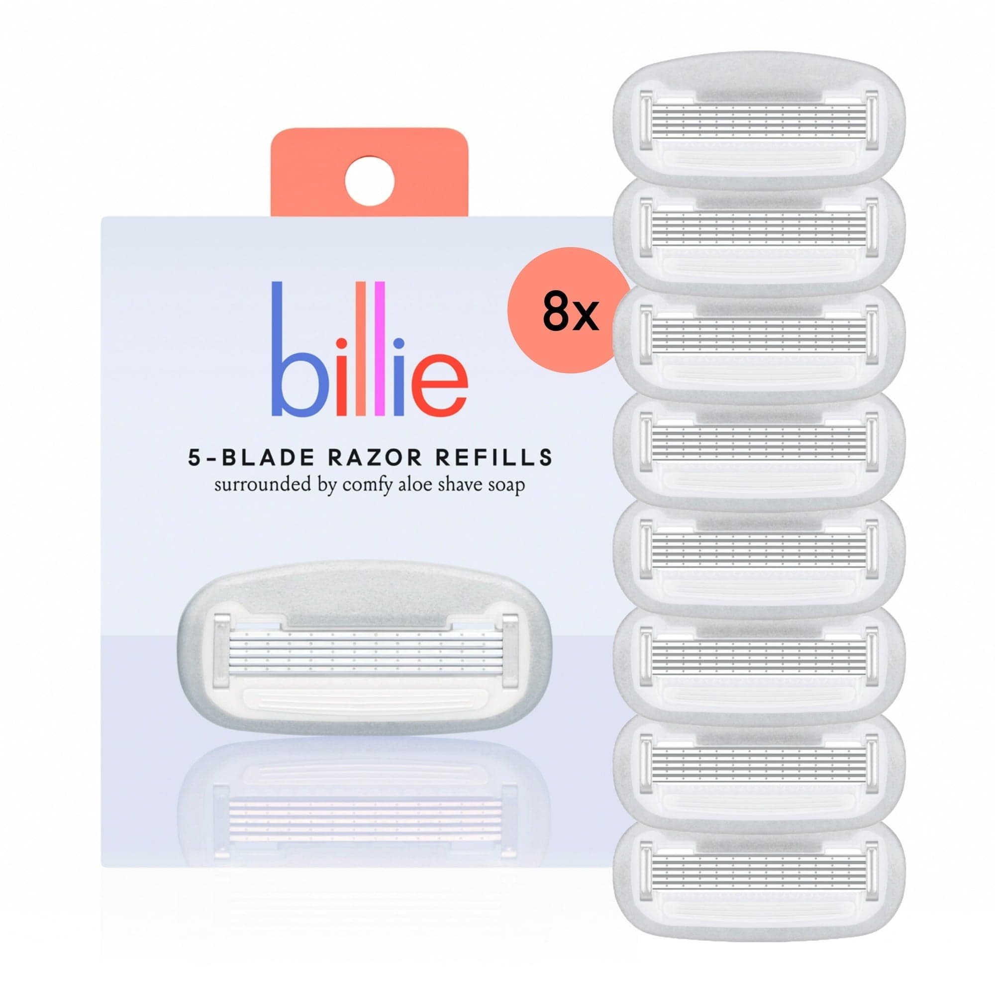 Billie Women's Razor 5-Blade Refills, 8 Ct