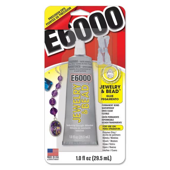 E6000 Jewelry & Bead Adhesive, 1 fl oz, 6 Pack