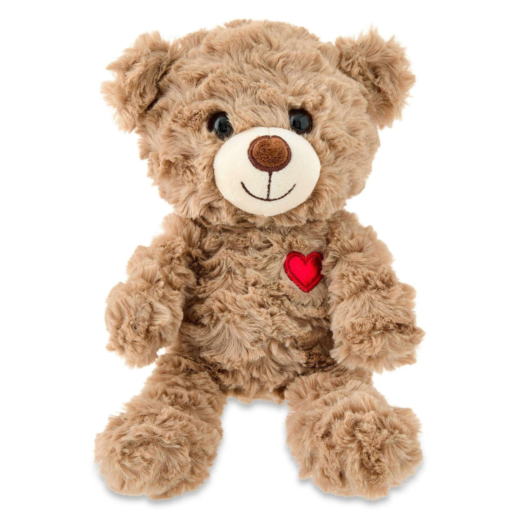 Way To Celebrate Small Bear Plush, Brown, 7 in, Valentine's Day