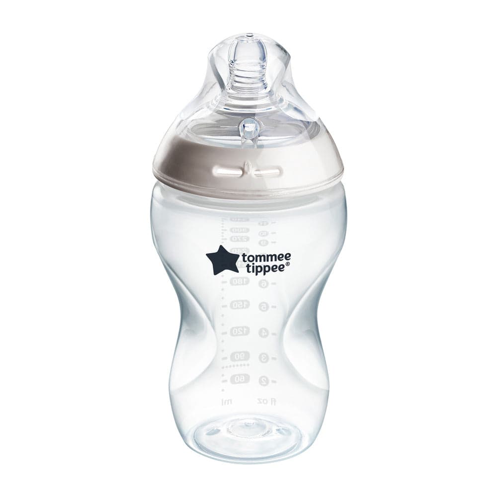 Tommee Tippee Natural Start Anti-Colic Baby Bottle, 11 oz, Medium-Flow and Thicker Feed Breast-Like Nipple, Anti-Colic Valve, 1 Pack