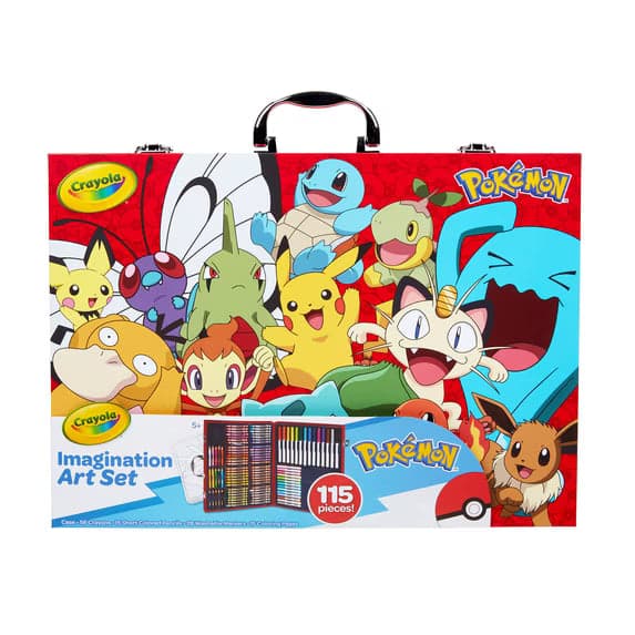 Crayola Pokémon Imagination Art Coloring Set, 115 Pieces
