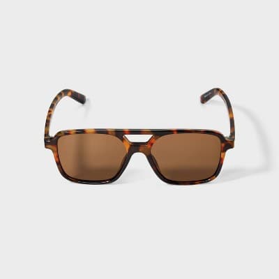 Plastic Aviator Sunglasses- Wild Fable Tort