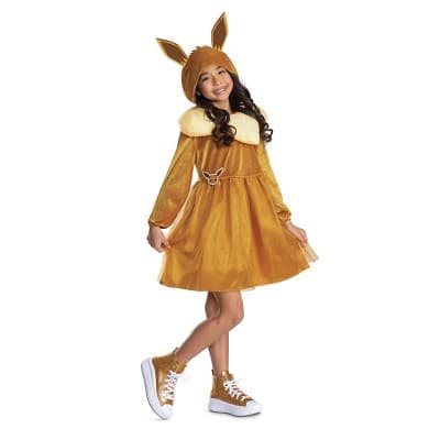 Pokémon Eevee Girls' Costume Dress Brown 10-12