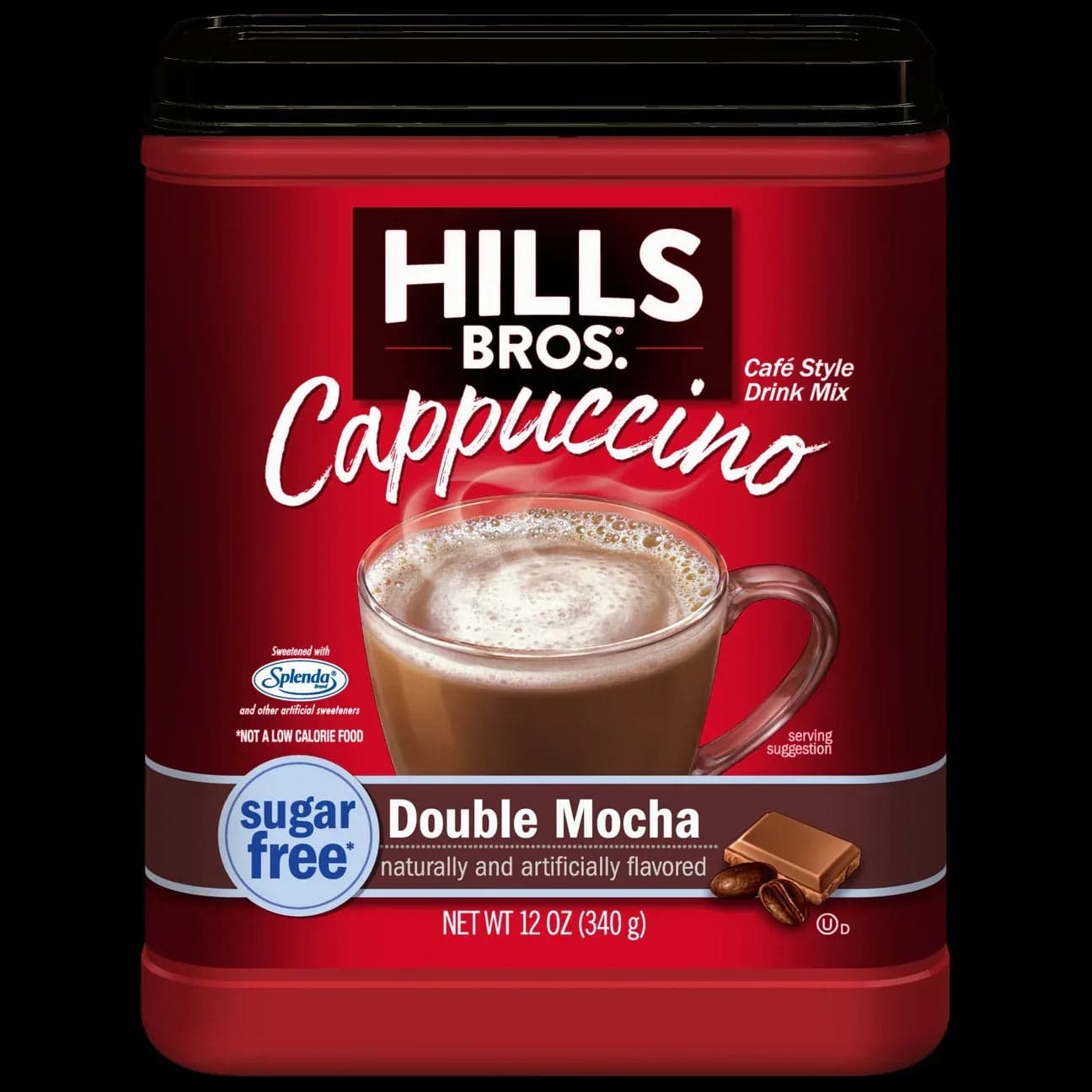 Hills Bros. Cappuccino Sugar-Free Double Mocha Instant Cappuccino Mix, 12 oz.