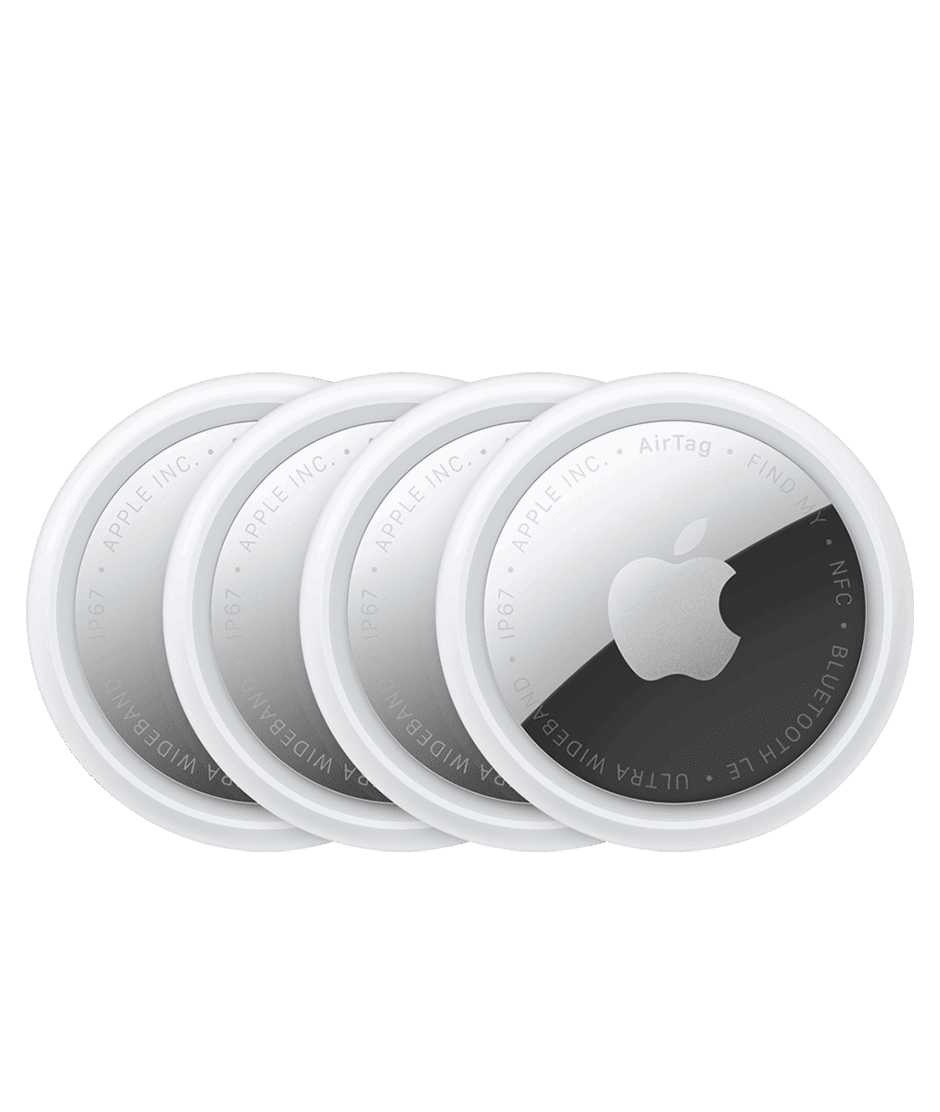 Apple AirTag 4 Pack, Bluetooth Item Trackers, Precision Finding, Key, Wallet & Luggage Finder, One-Tap Setup