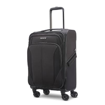 American Tourister Phenom Softside Carry On Spinner Wheels Suitcase - Blue