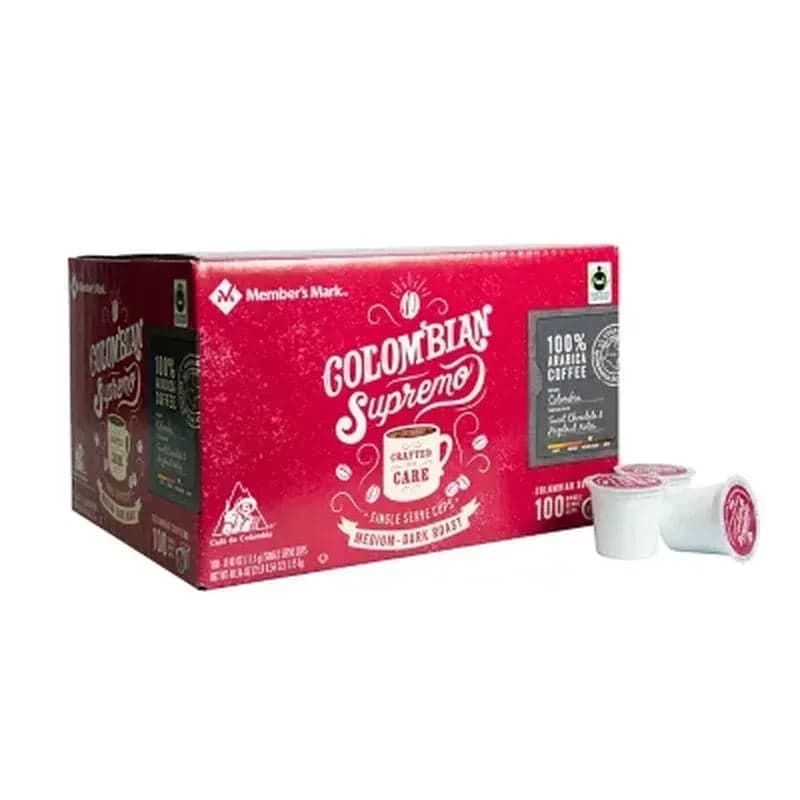 Member's Mark Medium-Dark Roast Coffee Pods, 100 Count