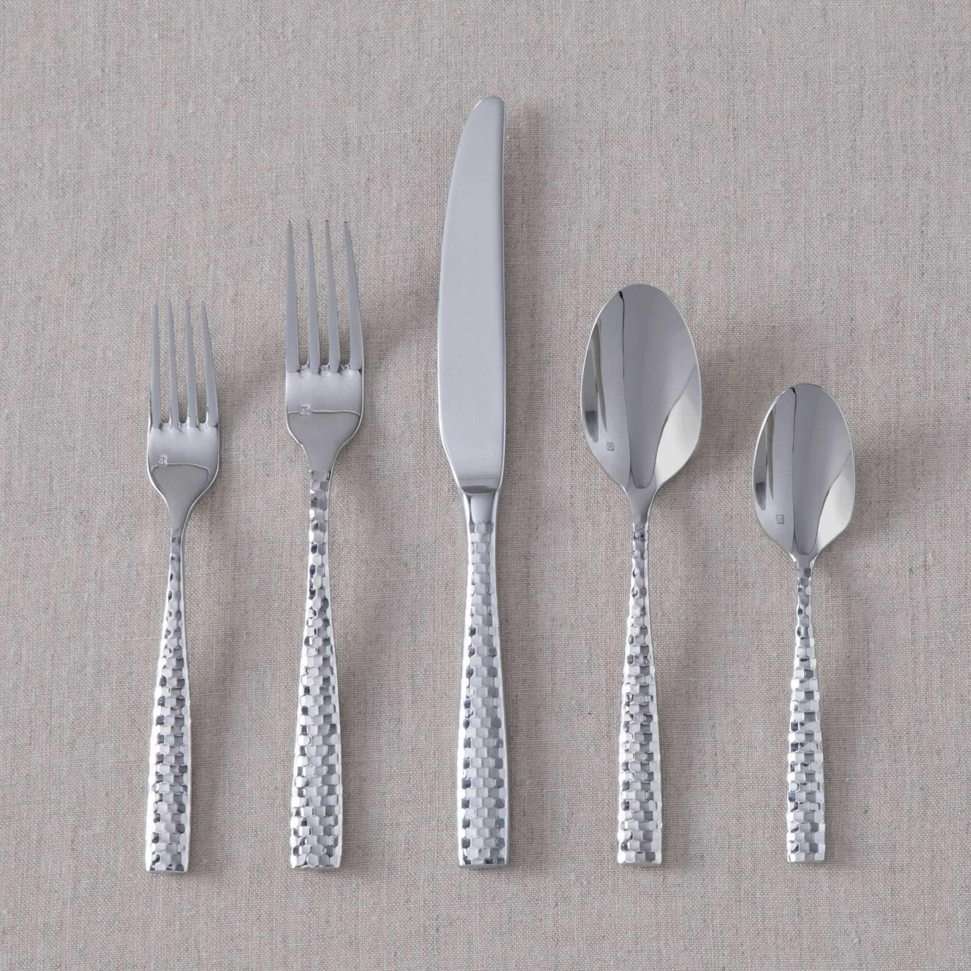 Fortessa Lucca Faceted 20-piece Flatware Set