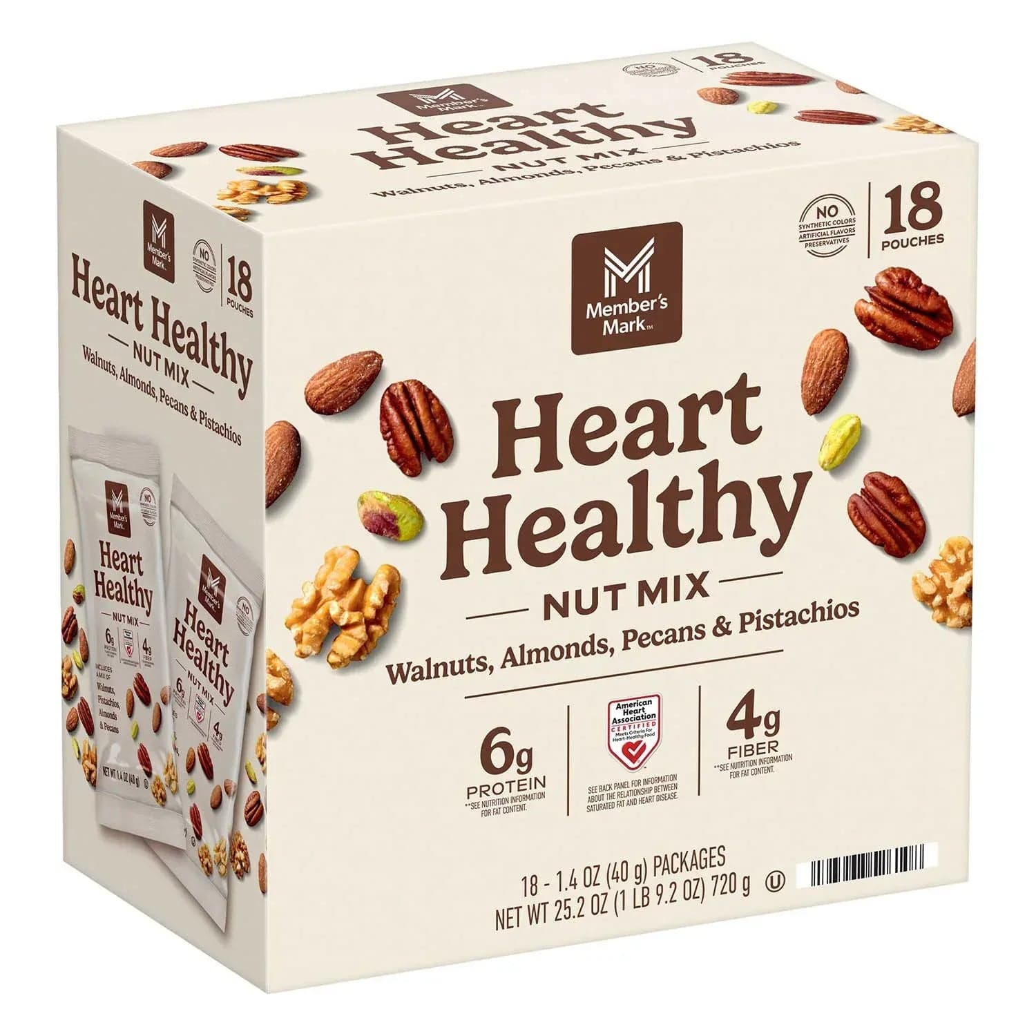 Member's Mark Heart Healthy Nut Mix Multipack, 1.4 oz., 18 pk.