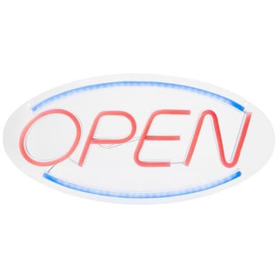 Northlight LED Open Neon Lighted Wall Sign - 17.75" - Red and Blue
