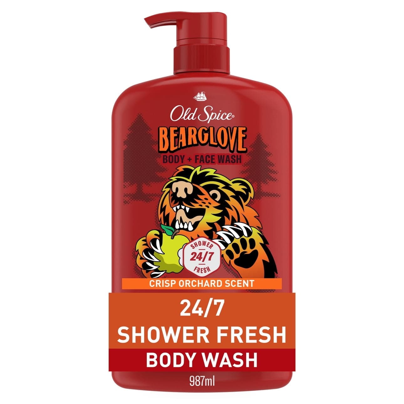 Old Spice Men's Body Wash, Bearglove, 33.4 fl oz