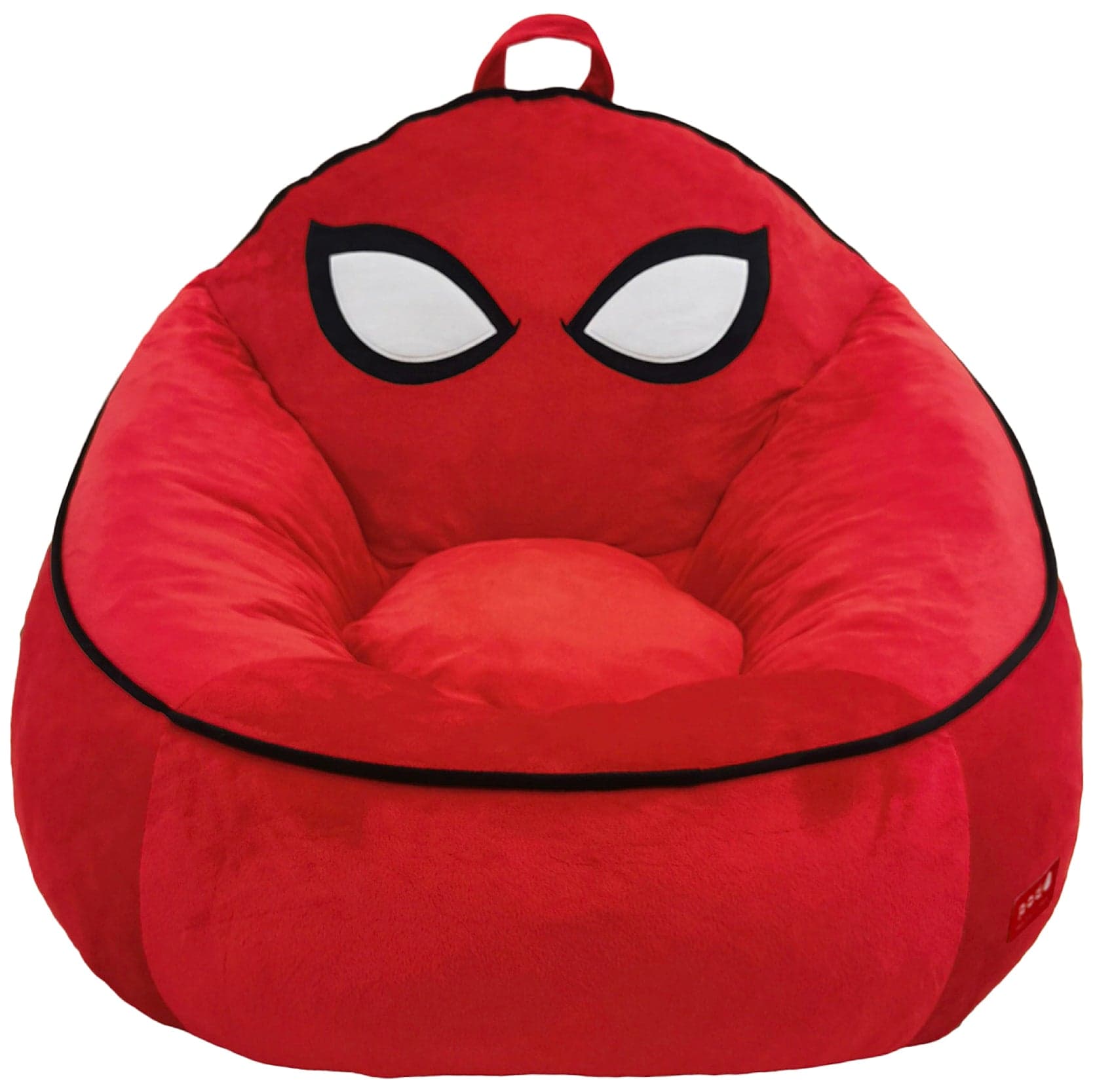 Marvel Spider-Man Compressed Foam Bean Bag Chair for Kids, Red