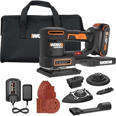 Worx WX820L.9 20V Power Share Sandeck 5-in-1 Cordless Multi-Sander (Tool Only)