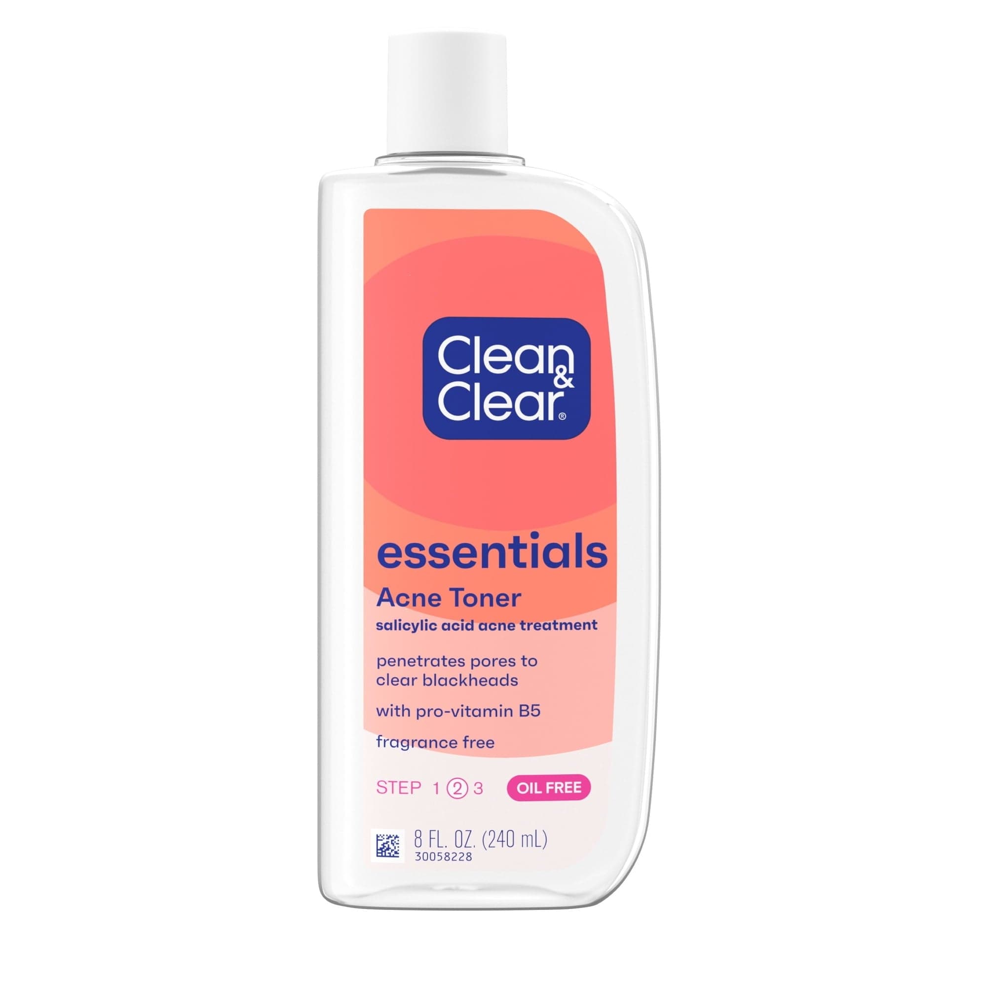 Clean & Clear Oil-Free Acne Toner, 2% Salicylic Acid, 8 fl oz