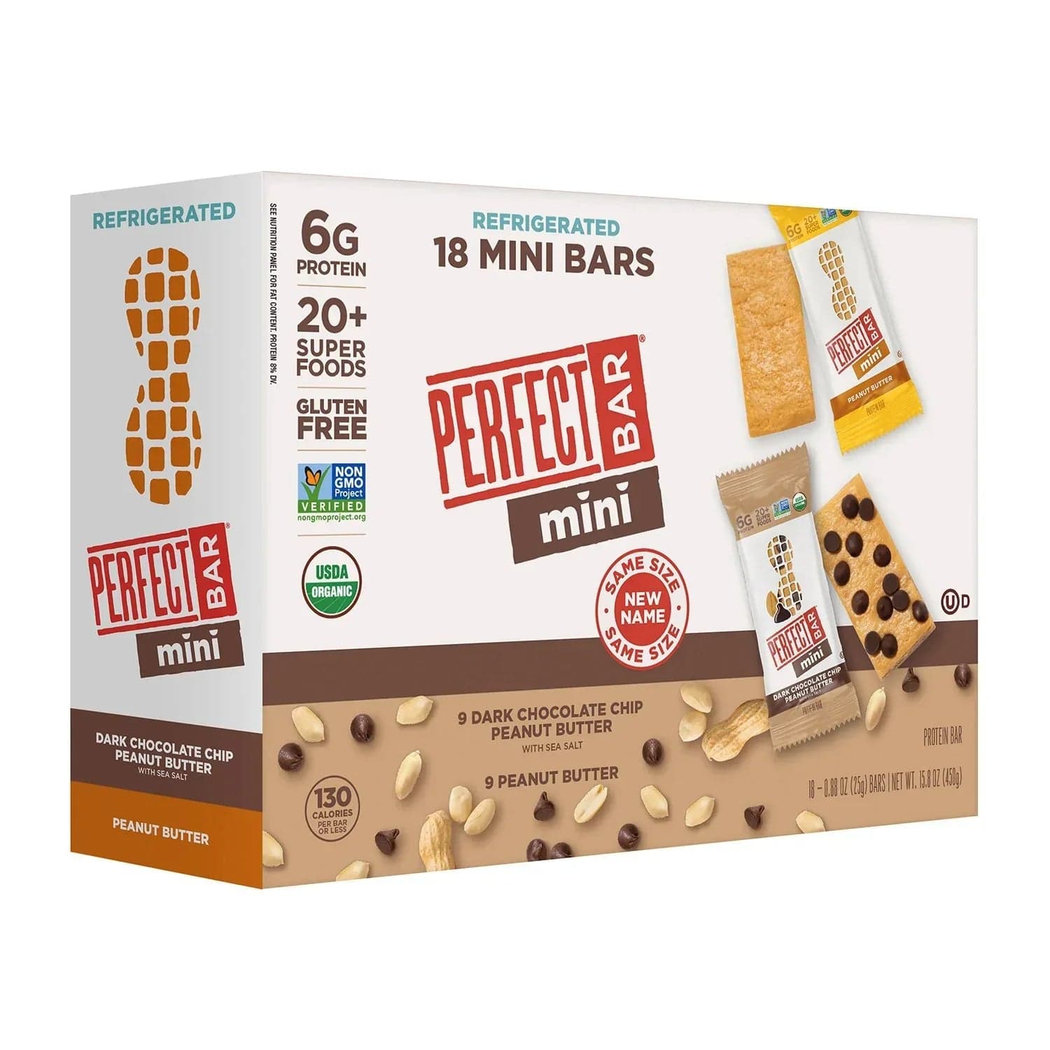 Perfect Bar Mini Protein Bar Variety Pack, 0.88 oz., 18 pk.