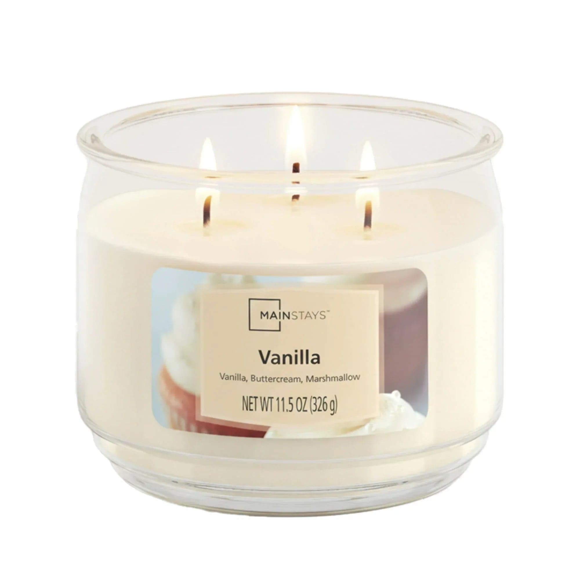 Mainstays 3-Wick Scented Glass Jar Candle, 11.5 oz.