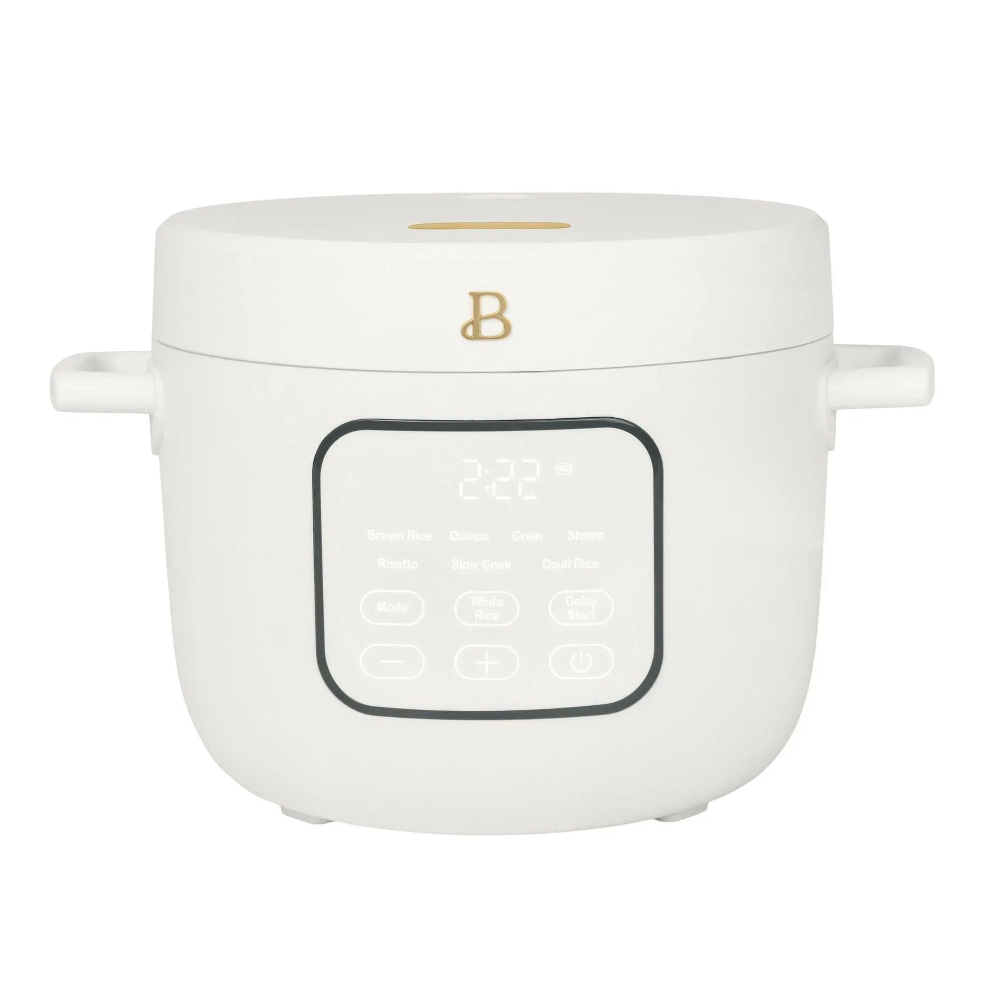 Beautiful 14-Cup Cooked, 6-Cups Uncooked Electric Rice and Grain Cooker, EverGood Ceramic Nonstick Coating, by Drew Barrymore