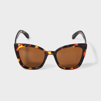Girls' Cateye Sunglasses - Cat & Jack Brown