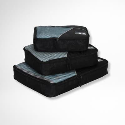 Basic Travel Packing Cube Set (3 pcs), Hynes Eagle, Black