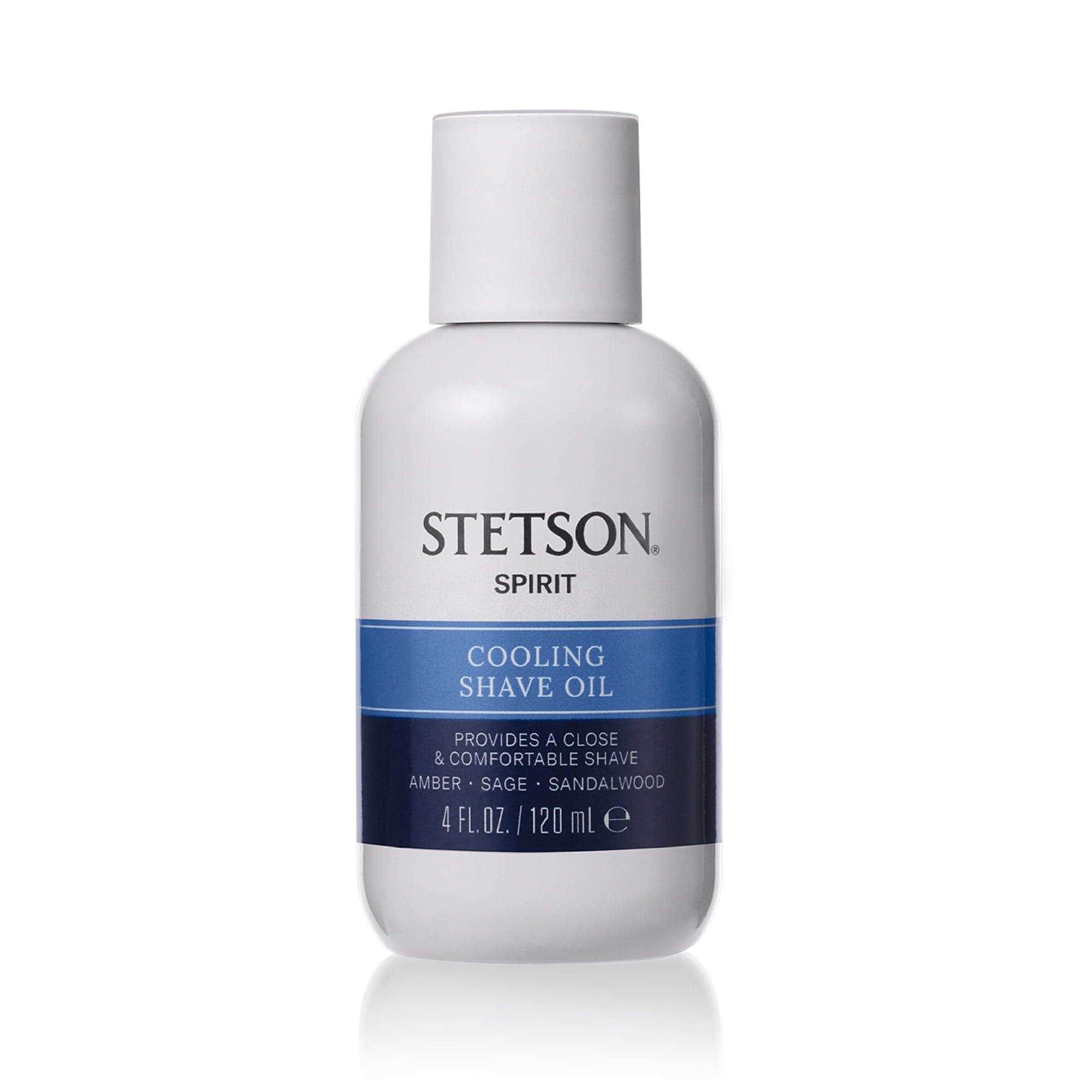 Stetson Spirit Cooling Shave Oil for Men, 4 fl oz