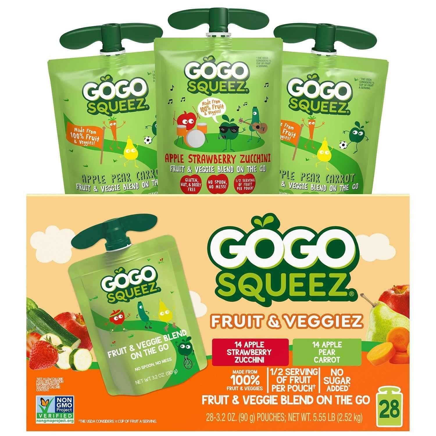 GoGo squeeZ Disney's Lilo & Stitch Applesauce and Fruit Puree, Tropical Variety Pack, 24 ct.