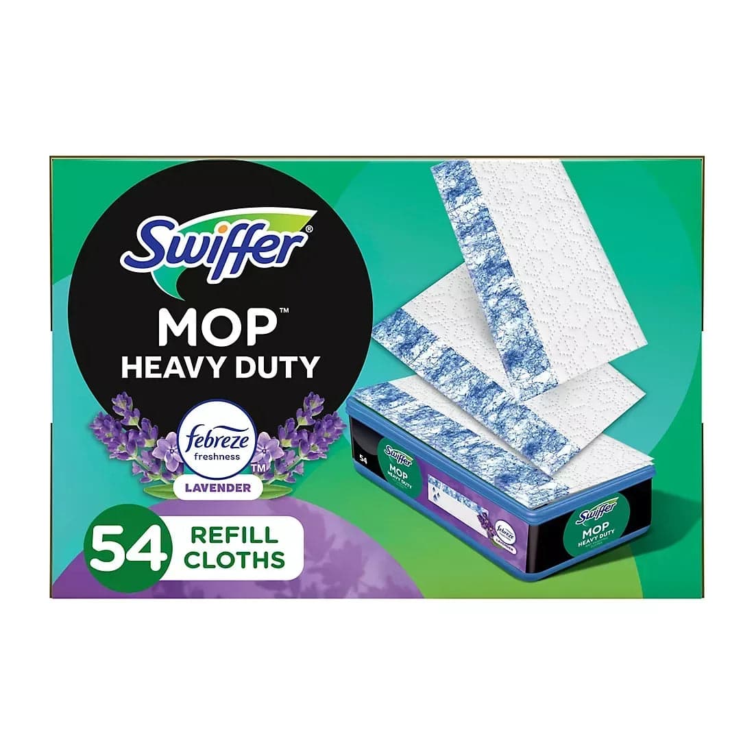 Swiffer Sweeper Heavy Duty Multi-Surface Wet Cloth Refills, Fresh Scent, 2 pk./27 ct.