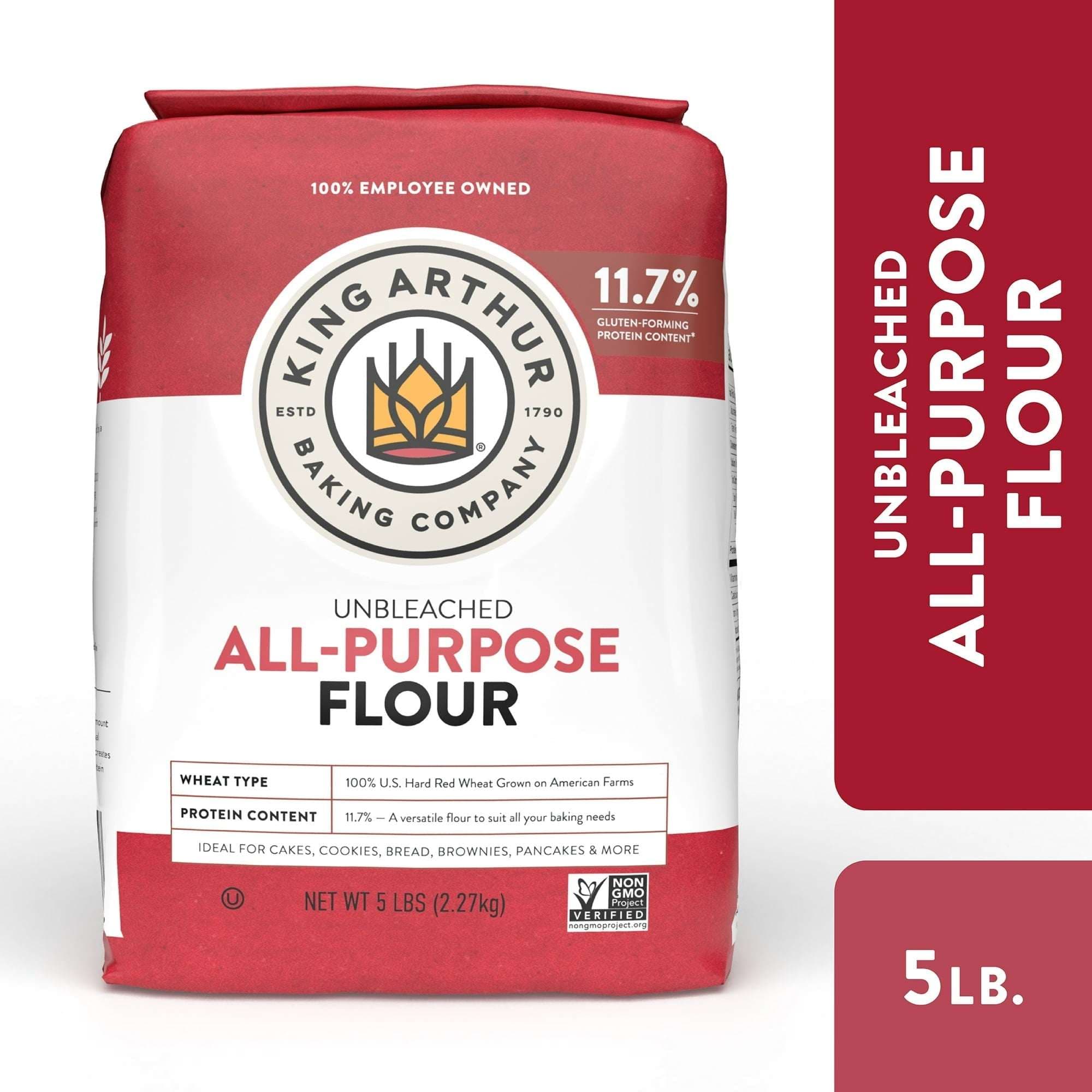 King Arthur Unbleached All-Purpose Flour, 5 lb Bag